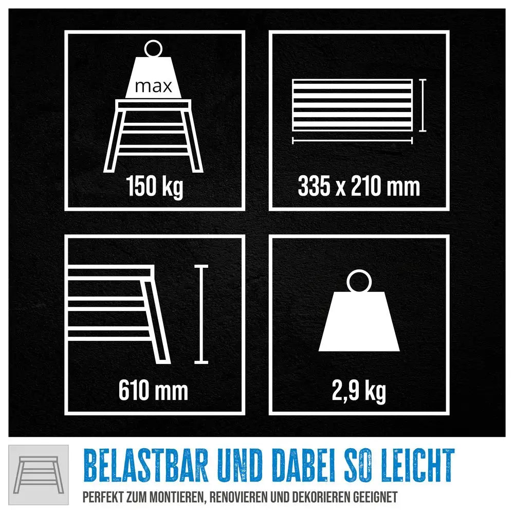 Aluminijasta stopniška lestev GAT 3S – slika 9