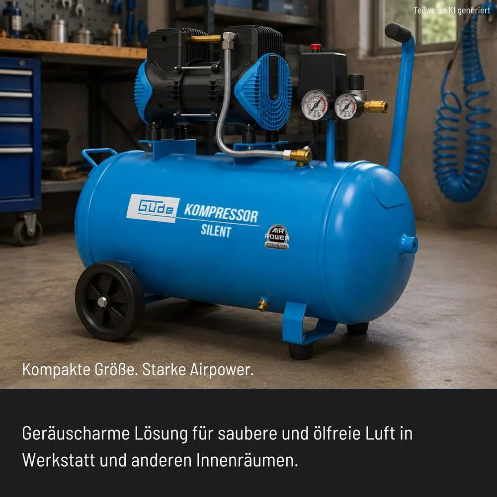 Kompresor 50 l, 8 bar, 270 l/min, tihi – slika 7