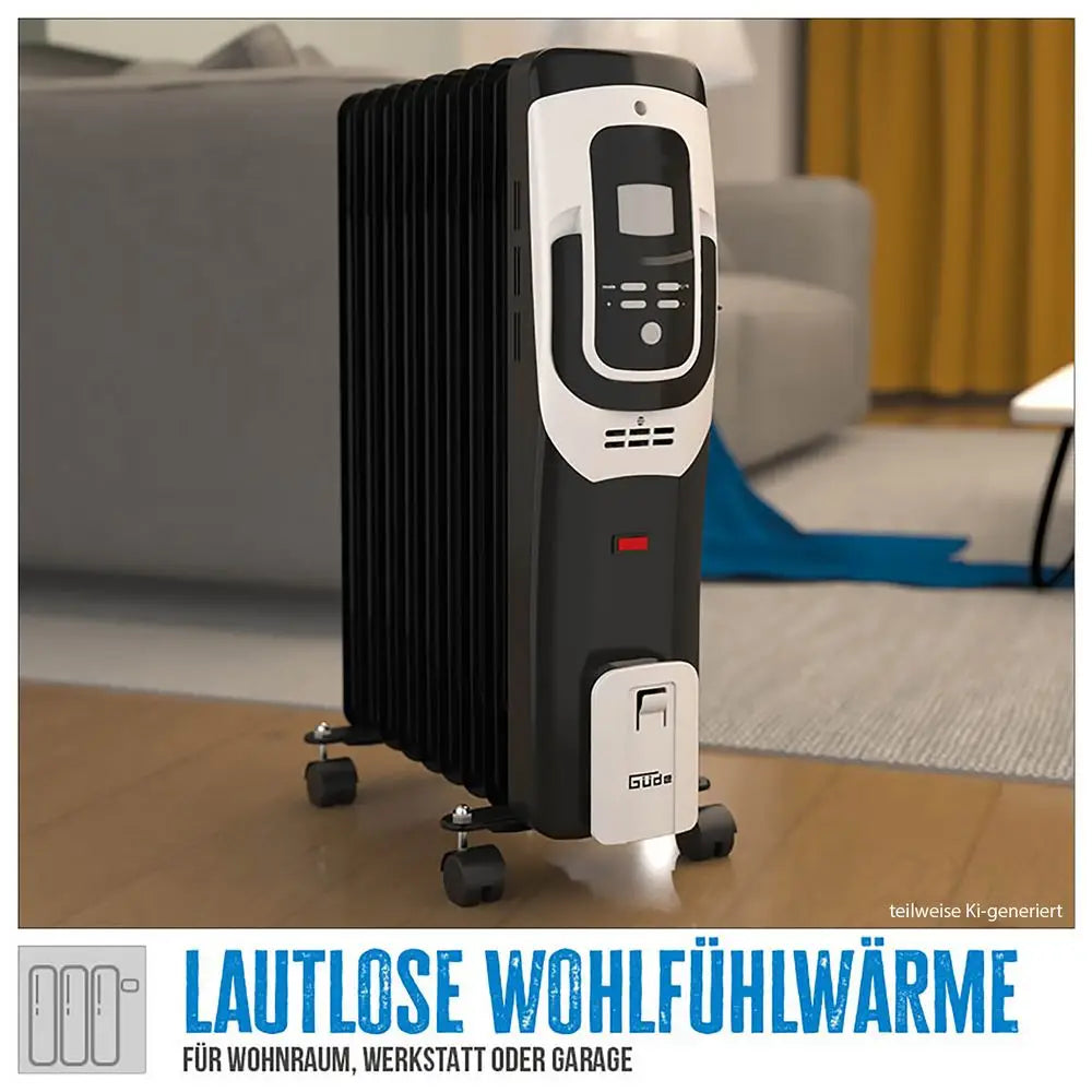 Oljni radiator 2.000 W, 9 reber, digitalni termostat – slika 6