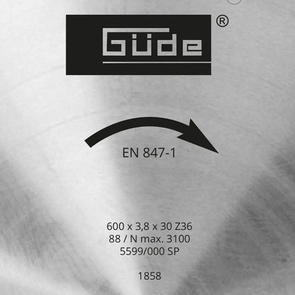 Žagin list za drva HM 600x30x36Z – slika 3