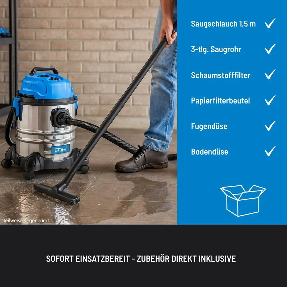 Sesalnik za mokro in suho sesanje 20 l – slika 9