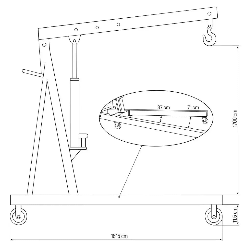 Delavniško dvigalo 1000.1 kg – slika 6
