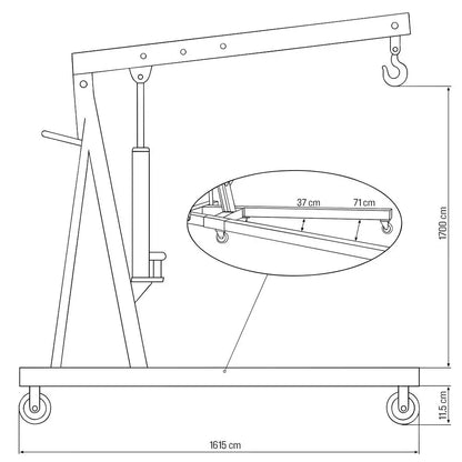 Delavniško dvigalo 1000.1 kg – slika 6