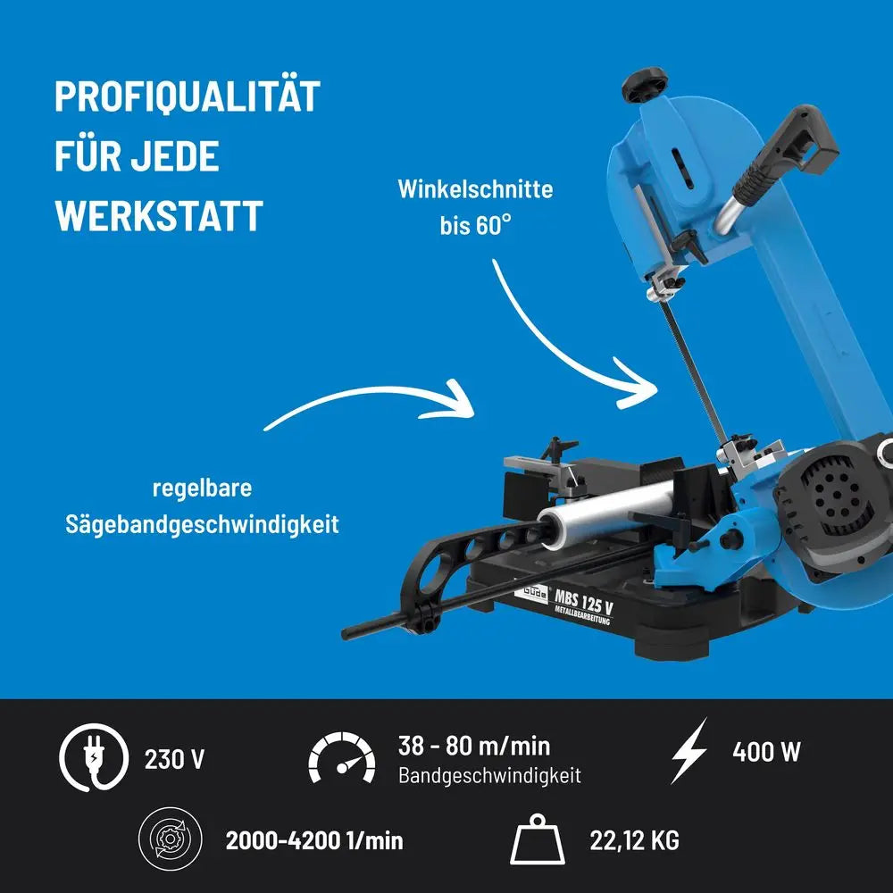 Tračna žaga za kovino MBS 125 V – slika 9