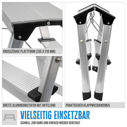 Aluminijasta stopniška lestev GAT 2S – slika 8