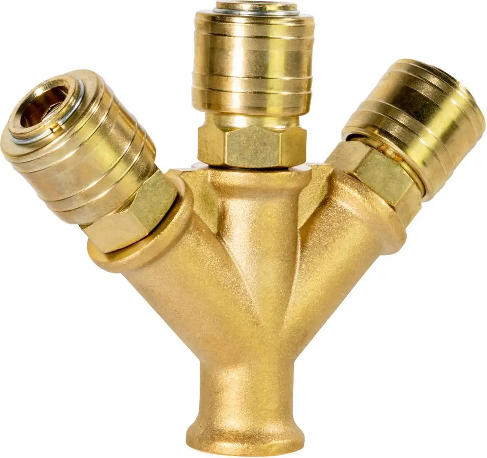 Razdelilnik 3/8" z notranjim navojem, 3 spojke, SB