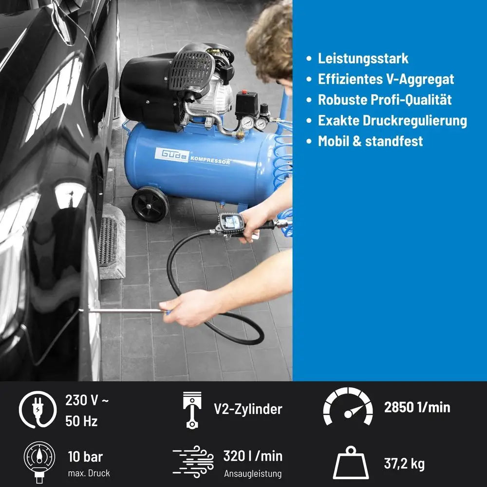 Kompresor 50 l, 10 bar, 405 l/min – slika 9