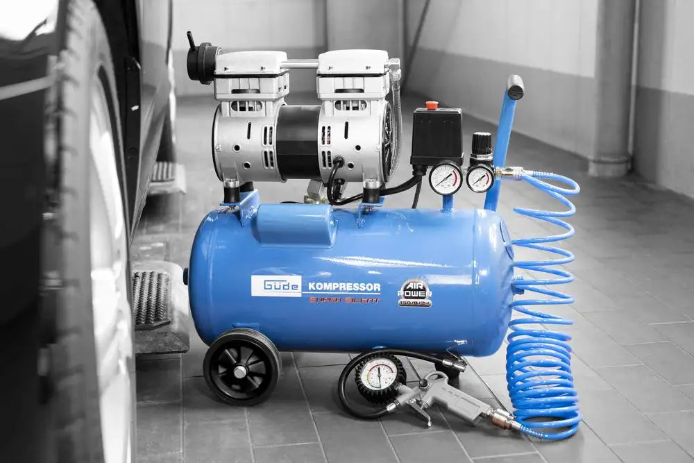 Kompresor 24 l, 8 bar, 150 l/min, tihi – slika 4