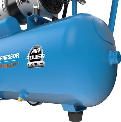 Kompresor 24 l, 8 bar, 150 l/min, tihi – slika 6
