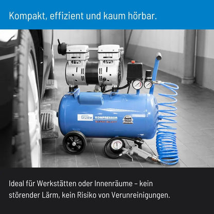 Kompresor 24 l, 8 bar, 150 l/min, tihi – slika 11