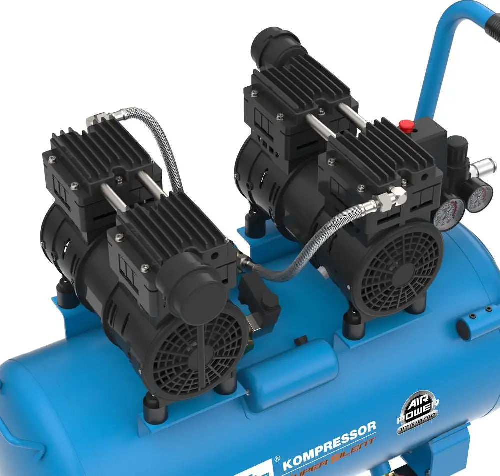 Kompresor 50 l, 8 bar, 275 l/min, tihi – slika 2