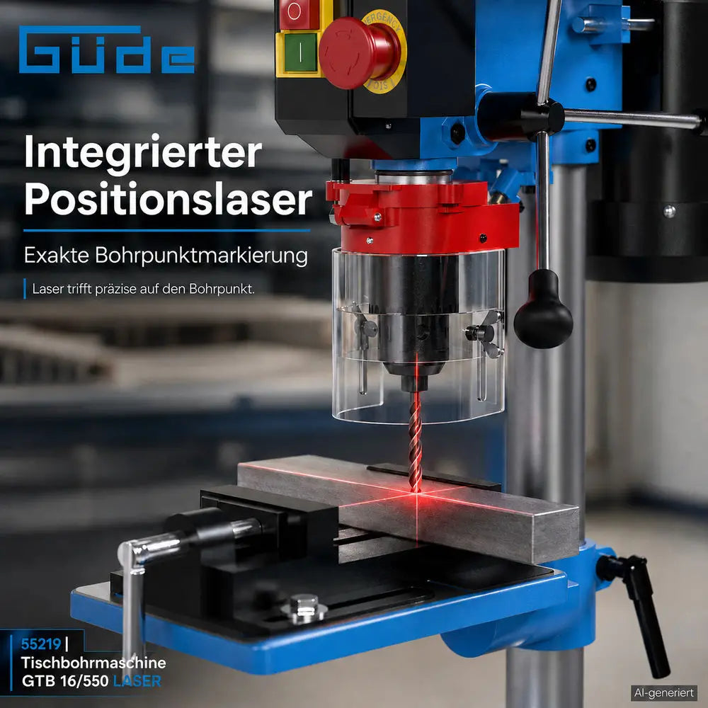 Namizni vrtalni stroj GTB 16/550 LASER – slika 3