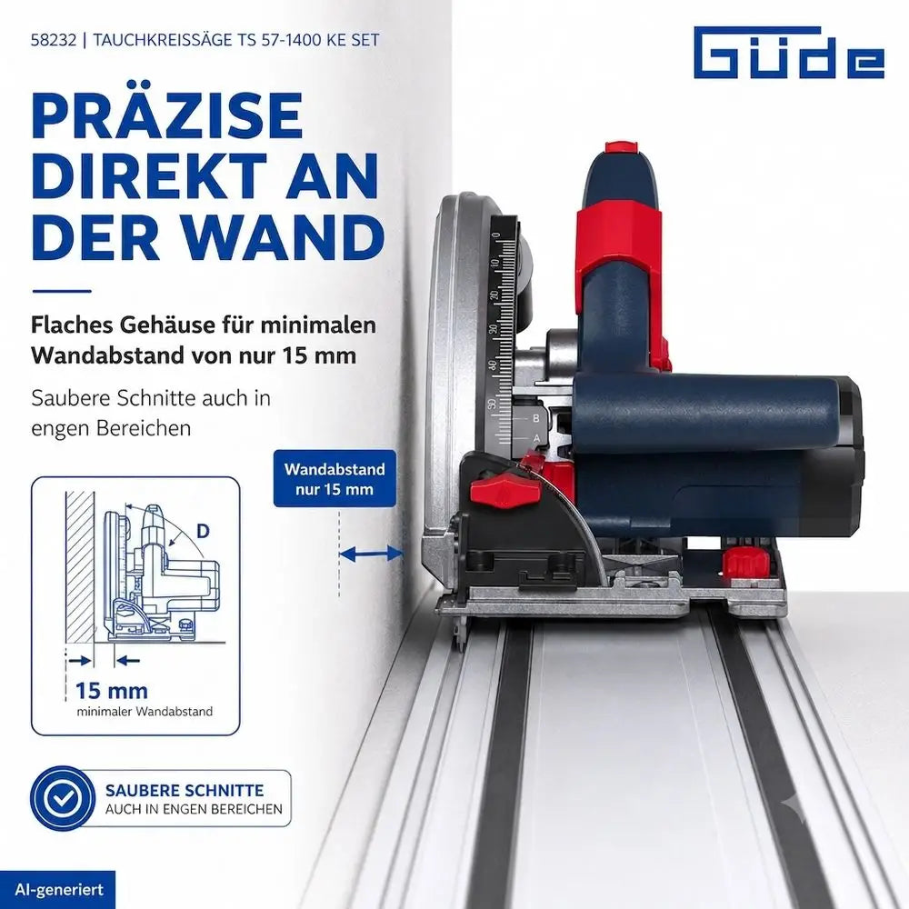 Potopna krožna žaga TS 57-1400 KE, komplet – slika 11