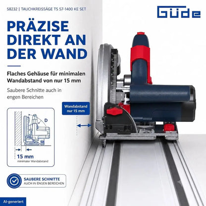 Potopna krožna žaga TS 57-1400 KE, komplet – slika 11