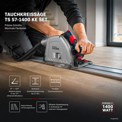 Potopna krožna žaga TS 57-1400 KE, komplet – slika 12