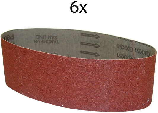 Brusni trak 76x533 mm K60, 6-delni