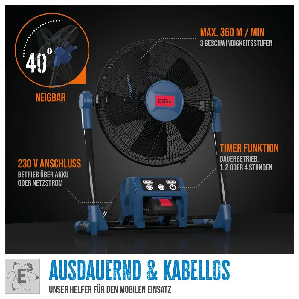 Akumulatorski ventilator 18 V, 2,0 Ah + polnilnik 0,5 A – slika 8