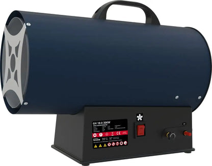 Akumulatorski plinski grelni ventilator 18 V, brez akumulatorja in polnilnika – slika 4