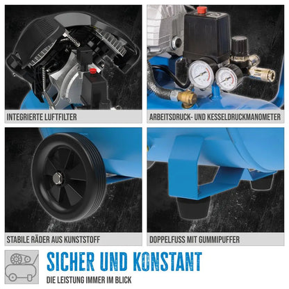 Kompresor 50 l, 10 bar, 405 l/min, 15-delni komplet – slika 9