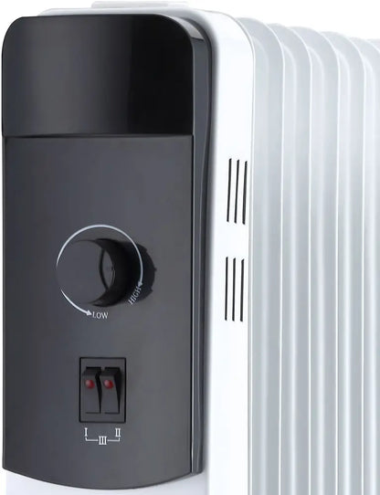 Oljni radiator 1.500 W, 7 reber – slika 3