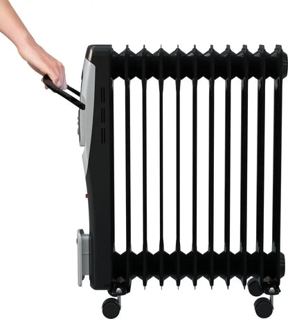 Oljni radiator 2.500 W, 11 reber, digitalni termostat – slika 2