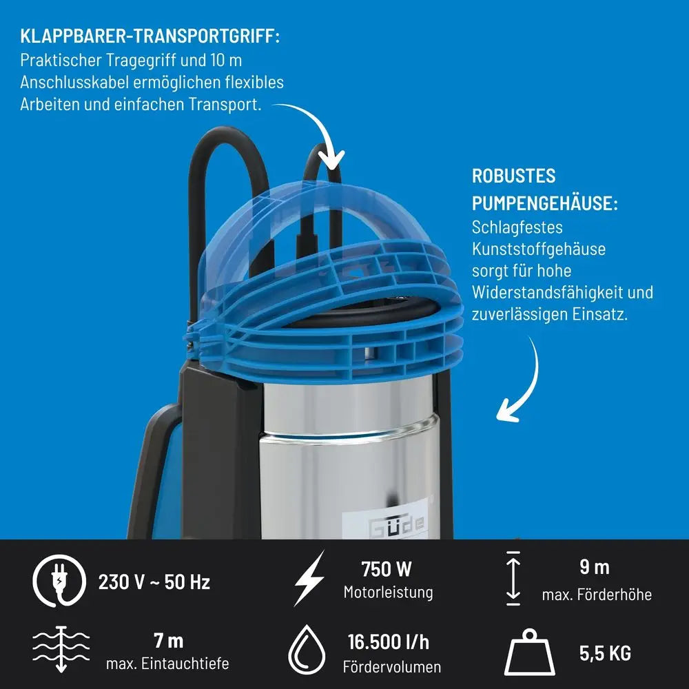 Kombinirana potopna črpalka GS 750.1 2v1 – slika 9